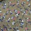 Tela de Terciopelo de Seda en Stock con Estampado de Gasa Floral Pequeño Vestido Camisero para Mujer Transfronterizo Pantalones Antimosquitos para Niños