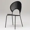 Cadeira de Jantar Nórdica para Uso Doméstico, Cadeira Retro da Moda, Cadeira Criativa Simples em Formato de Concha, Cadeira de Sol com Encosto