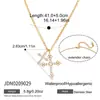 Wanxing Mejor Vendido Europeo y Americano Acero Inoxidable Oro de 18 Quilates Circonita Blanca Collar con Colgante de Cruz Accesorios Personalizados Joyería Transfronteriza
