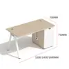 Escritorios para Personal de Oficina Serie Laimai para 4 Personas, Escritorios de Oficina Personalizables con Pantallas Empalmables para Edificios de Oficinas