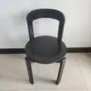 Venta Caliente Silla de Comedor Vintage de Madera Maciza Nórdica Hogar Retro Sala de Estar Simple Rey Silla Moderna Apartamento Pequeño Dopamina