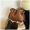 Bolso de hombro con bordado plisado, novedad de 2024, de comercio exterior, sencillo, con cadena, bandolera, personalizado, retro, moderno, para debajo del brazo.