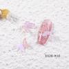 Estilo Idéntico al de Celebridad de Internet Joyería para Uñas ins Mariposa Aurora Acrílico Mini Tridimensional Decoración Fresca para Uñas diy