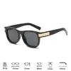 Gafas de Sol Transfronterizas con Decoración de Tira Metálica en las Patillas, Estilo Unisex, Adecuadas para Vacaciones en la Playa, Sesiones de Fotos y Fotografía Callejera, Gafas de Protección Solar