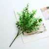 Vasos Mini para Plantas Verdes, Cercas Divisórias, Decorações de Paisagismo, Flores Artificiais, Arranjos de Flores, Samambaias, Folhas de Eucalipto, Grama Plástica