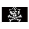 Bandera de Perro Pirata Calavera de Comercio Exterior Tela de Poliéster Impresión Digital Tela de Fondo para Banner Bandera de Hueso Bandera de Calavera Bandera Pirata