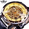 Venta caliente de comercio exterior T-Winner Reloj mecánico para hombre totalmente hueco reloj para hombre europeo y americano casual correa reloj mecánico manual
