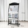 Revistero Estante para Información de Periódicos Estante de Exhibición de Páginas Publicitarias Estante para Almacenamiento de Libros y Periódicos Revistero Metálico de Piso para Oficina