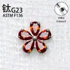 Brincos de Pétala em Liga de Titânio G23 Studs de Osso da Orelha com Rosca Interna de Titânio F136 Studs de Lóbulo da Orelha Studs de Lábio Studs Cocleares Joias para Piercing