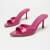 Sandalias de Tacón Alto con Punta Abierta y Punta Fina para Mujer, Tacones de Aguja, Zapatillas de Tacón Alto Peep-Toe de Una Sola Correa Simple Color Champaña, Suministro Transfronterizo