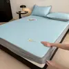 2026 Novo Modelo Classe A Pe Resfriamento Bordado Mat Conjunto de Lençóis de Cama Conjunto de Três Peças