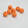 Novas contas de madeira cor de doce 16MM cor fosca contas redondas de lótus contas soltas acessórios de joias DIY