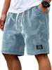 2026 Nuevos Pantalones Cortos Casuales de Waffle Transfronterizos para Hombre Verano Sueltos Transpirables Pantalones de Cinco Puntos Estilo Americano Ropa Moderna para Hombre