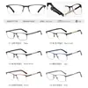 91768 Gafas Originales Nuevas Europeas y Americanas Anti-Luz Azul para Hombre, Gafas de Metal Cuadradas de Negocios Simples, Al por Mayor en Stock