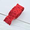 Tela de flores en relieve de 4 cm con cinta, accesorios para el cabello hechos a mano, material para tocados, accesorios de bricolaje, accesorios para ropa y sombreros.