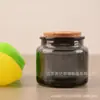 Frasco de Velas Retro Marrón de 200 ml con Tapa, Taza de Vela Perfumada Hecha a Mano, Taza Vacía para DIY, Botella de Corcho para Hotel Oficina