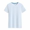 Camiseta de cuello redondo personalizada con publicidad cultural, camiseta con logotipo impreso, uniforme de clase, trabajo empresarial, algodón puro, manga corta, actividad grupal, bricolaje