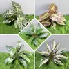Folhas Artificiais de Inhame, Folhas de Maçã, Folhas de Eucalipto, Paisagismo com Plantas Verdes, Decoração de Casa, Arranjo de Flores, Plantio no Solo, Folhas Verdes, Plantas Artificiais