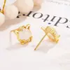 Pendientes Imitación Ojo de Gato Año del Zodiaco 2026 Año del Caballo para Mujer, Pinzas para Orejas de Caballo del Zodiaco con Diseño Único, Pendientes de Lujo Ligero de Gama Alta