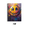 Pintura de Pared Lienzo Póster Cara Sonriente Loca Transfronteriza Colorida Humorística y Divertida Varios Tamaños Pintura Decorativa para Dormitorio Bar