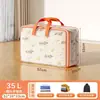 Bolsa de Almacenamiento para Colchas Artículos de Ropa Equipaje Bolsa para Empacar Mudanzas Gran Capacidad Impermeable a Prueba de Humedad Acolchada Engrosada