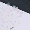 Nuevo Calcomanía para Uñas con Relieve Estéreo 5D Mariposa Flor Encaje Moño Rosa Calcomanía de Uñas de Alta Gama