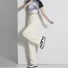 Jeans Rectos Versátiles y Elegantes para Mujer, Nuevos Jeans de Pierna Ancha de Ajuste Delgado Estilo Coreano Ins para Primavera y Otoño