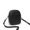 Bolso para Teléfono Móvil de Cuero Genuino para Mujer, Cruzado, Nueva Textura 2025, Versátil, Acolchado, Vertical Pequeño, Bolso de Hombro, Bolso para Mujer