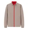 Jaqueta corta-vento leve com gola alta e zíper, impressão de logotipo personalizado, vestuário de trabalho à prova de vento para atividades em grupo, jaqueta trench coat