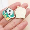 30 Estilos Mixtos de Trofeo de Fútbol de la Copa del Mundo con Goteo de Aceite, Estadio, Camiseta, Colgantes de Aleación, Pendientes DIY, Pulsera, Accesorios de Joyería