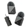 Explosions F11-2 microfone de lapela sem fio redução inteligente de ruído reverberação interface três em um microfone para celular para live