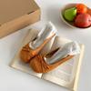 Zapatos Planos Rojos Franceses Ligeros de Moda Estilo Retro con Boca Baja para Mujer Verano 2025 Nuevo Estilo con Falda Zapatos Mary Jane para Mujer