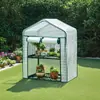 Estante para Flores Suculentas de Hortensia Invernadero Casa Cálida Cobertizo Aislante para Plantas en Maceta Cubierta Aislante Impermeable Multicapa Parasol para Plantas Refugio para Gatos Callejeros
