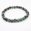 Pulsera de Cristal Natural, Simple de un Solo Círculo con Cuentas Redondas Joyería Transfronteriza, Joyería Estilo Pareja de Ágata Roja, Pulseras de Cristal para la Mano