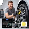 Pasta Polidora de Pneus para Manutenção Diária dos Pneus do Carro, Renovação de Superfície, Brilho, Limpeza, Descontaminação e Cuidado Conveniente