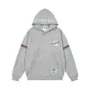 Sudadera con capucha bordada con letras retro americana para hombre y mujer, holgada y casual, jersey versátil para parejas en otoño