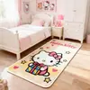 Alfombra Larga de Felpa Sintética Estilo Dibujo Animado Japonés y Coreano para Uso Doméstico, Sofá de Sala de Estar, Tapete Resistente al Desgaste, Alfombra Decorativa para Mesita de Noche de Dormitorio, Alfombra para Mirador