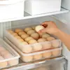 Caja de Huevos para Refrigerador de Fábrica Caja de Conservación de Alimentos Bandeja para Huevos Rejillas para Huevos Caja de Plástico para Cocina Caja de Almacenamiento de Huevos