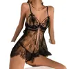 Lingerie sexy de novo estilo para mulheres, pijama sensual de renda sem costas, conjunto sexy, uniforme transparente, tentação apaixonada, quente e sedutor