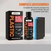Kit de Renovación de Plástico Negro para Coche Rayhong Limpieza y Pulido de Interiores de Coche Agente Diario de Mantenimiento y Renovación
