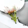 Flor Artificial de 3 Ramas Flor de Fruta Guirnalda Kit de Materiales para Corona Hecha a Mano DIY y Tocados para Hacer Arreglos de Paredes de Flores para Bodas