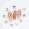 Manicura Dongzhou, Estrella de Mar Pequeña, Diamante de Forma Especial con Base Puntiaguda 8*8 Cristal K9 de Alta Calidad Super Brillante Joyería para Uñas, Estilo Popular de Moda