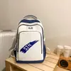Mochila Escolar para Mulheres 2026 Nova de Aparência Sofisticada Costura em Contraste Moda Casual para Alunos do Ensino Fundamental e Médio Mochila Versátil