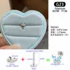 Clavo de Titanio G23 de 1.2 mm de Espesor, Cruz Colorida para Hélice Auricular, Clavo para Cartílago Auricular con Bloques de Color, Clavo para Oreja con Rosca Interna, Joyería para Piercings de Oreja