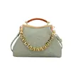Bolsa de Cena Transfronteriza, Bolso Popular de Axila Texturizado, Bolso de Cadena de Moda, Nuevo Bolso de Pinza 2025, Bolso Bandolera de un Solo Hombro