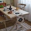 Camino de Mesa Jacquard Americano Transfronterizo Estilo Vintage de Algodón y Lino Tela para Mesa de Comedor Mesa de Té Mantel Largo Decorativo para Fiesta