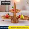 Cesta de Armazenamento Dobrável Trançada Amazon Mais Vendido Cesta de Frutas Dobrável Cesta de Lanches Trançada em Rattan Cesta de Frutas Armazenamento