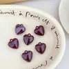 Caramelo Cremoso Chen Ming Colgante Corazón Acrílico Accesorios DIY Materiales para Fundas de Teléfono Venta al por Mayor