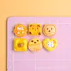 Juguete de Comida de Dibujos Animados Accesorios de Resina Pegamento de Crema Decoración DIY para Funda de Teléfono Oso Lindo Tostada Gato Pan Adornos
