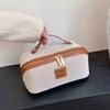 Bolsa Cosmética Bolsa Feminina Bolsa de Higiene Estojo Cosmético Lona Portátil Grande Capacidade Viagem Divisória Cosméticos Bolsa de Cosméticos